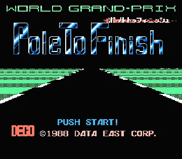 World Grand-Prix - Pole to Finish (Japan) screen shot title